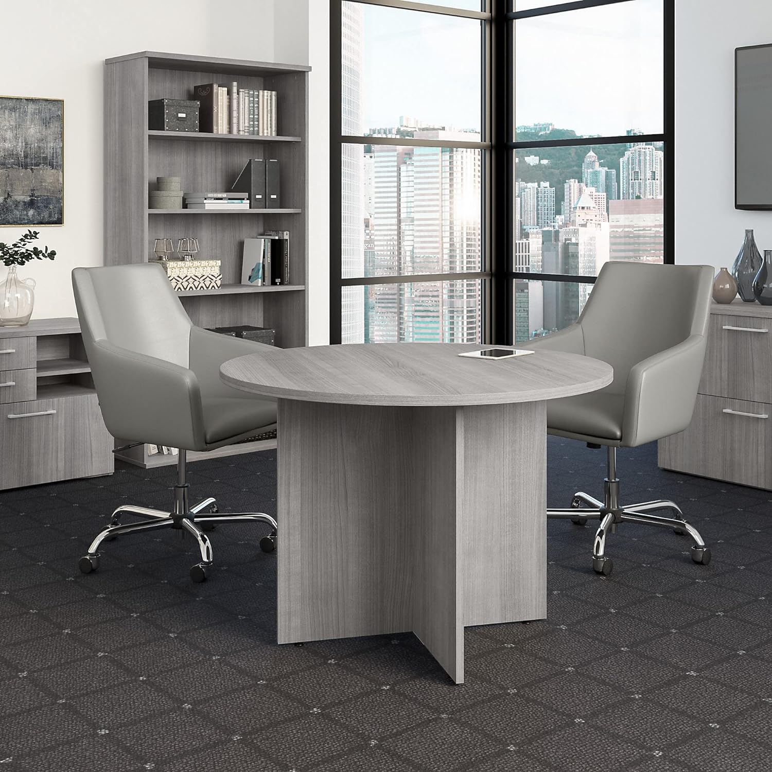 91eeaVJdWLL._AC_SL1500_.jpg 1200mm Round Boardroom Table - Image 1