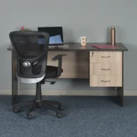 Study Table with 3 Drawers (4 x 2 ft) - Image 2