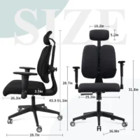 Duroset ergonomic office chair (orthopedic) - Image 2