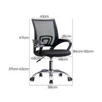 Clerical low-back swivel office seat - Image 5