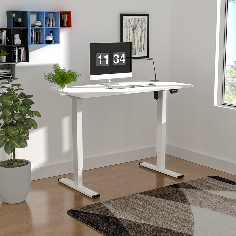 FurniwellStandingDeskHeightAdjustableDeskElectricSitStandUpDeskHomeOfficeDesksWhite-03_800x.webp Standing Electric Adjustable Desk - Image 1