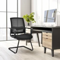 Gymax cantilever visitor's office chair (mesh)