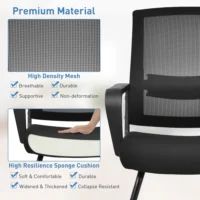 Gymax cantilever visitor's office chair (mesh) - Image 7
