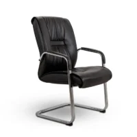 Executive visitor's leather office seat - Image 2