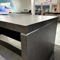 Wooden L Shape Office Table (Mahogany) - Image 6