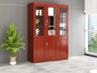 3-Door wooden office cabinet