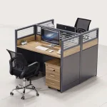 Two way modular workstation (Brown)