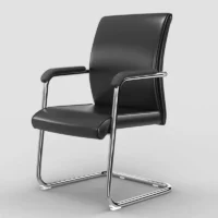 Executive visitor's leather office seat - Image 3