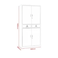 2-Door metallic office cabinet - Image 3