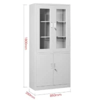 2-Door metallic office cabinet - Image 3