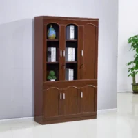 3-Door wooden executive office cabinet