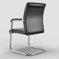 Executive visitor's leather office seat - Image 5