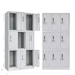 9-Locker steel office cabinet