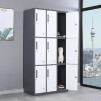 9-Locker industrial steel cabinet - Image 3