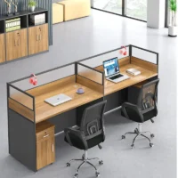 Two way modular office workstation with storage - Image 3