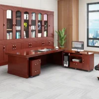 Office desk 180cm L-shaped design - Image 2