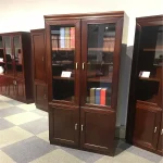 2-Door wooden office cabinet