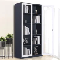 Full glass metallic office cabinet - Image 5