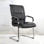 Executive visitor's leather office seat