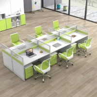 6-Way modular office workstation