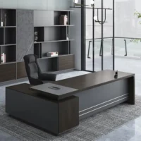 1800mm mahogany executive office desk - Image 2