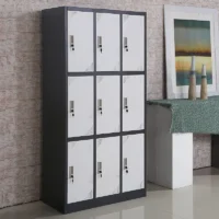 9 locker steel office cabinet - Image 2