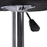 Adjustable swivel leather barstool - Image 5