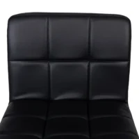 Adjustable swivel leather barstool - Image 6