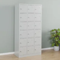 15-Locker steel office cabinet - Image 3