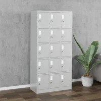 15-Locker steel office cabinet