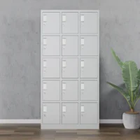 15-Locker steel office cabinet - Image 2