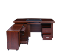 140cm L-shaped executive office desk - Image 2