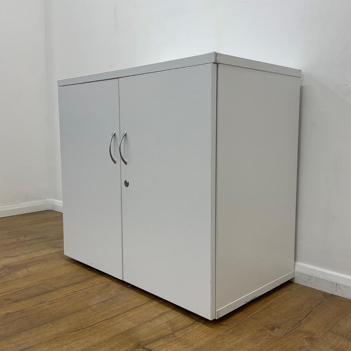U-C-8-WH-04-4.jpg 2-Door wooden credenza cabinet - Image 1