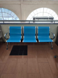 3-link metallic waiting bench - Image 4