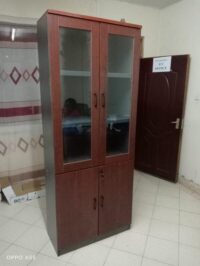 2-Door wooden office bookcase - Image 4