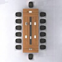 12 - 14 seater office boardroom table - Image 4