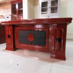 1800mm executive office table with side pedestals
