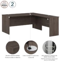 Barra L-shaped office desk - Image 5