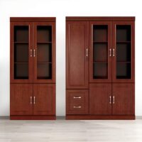 2-Door wooden office cabinet - Image 2