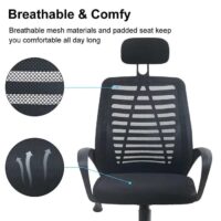 Highback Headrest office Chair - Image 3