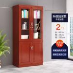 2-Door wooden office cabinet