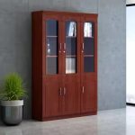 3-Door wooden executive office cabinet