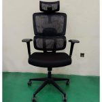 High-back orthopedic office chair