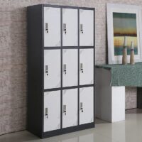 9-Locker Steel Office Cabinet - Image 5