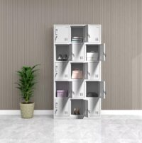 15-Locker steel office cabinet