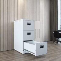 3-Drawers steel filling cabinet - Image 3