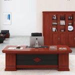 1800mm office executive table with side drawers for spacious and organized workspace storage.