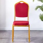 Red stackable banquet conference chair