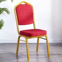 Red stackable banquet conference chair - Image 4