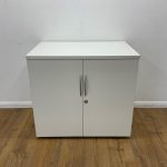 2-Door Wooden Executive Credenza Cabinet